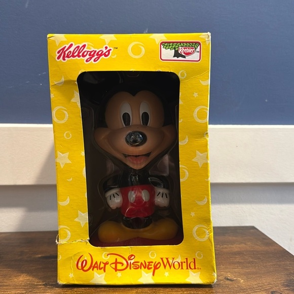 Disney Other - 2002 Walt Disney World Resort Mickey Mouse Bobblehead Kellogs 8" Figure …